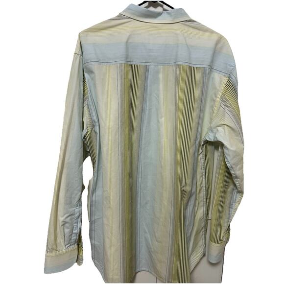 TOMMY BAHAMA Men’s Long-Sleeve Shirt Collared Button-Up Striped Cotton Size XL - Picture 3 of 8